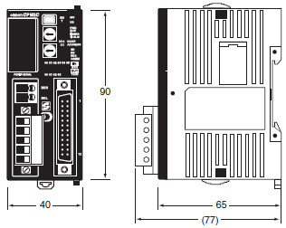 CPM2C-S1[]0C-DRT 外觀尺寸 2 CPM2C-S100C-DRT_Dim