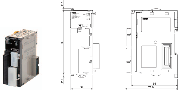 CJ1M-CPU1[] 外觀尺寸 1 