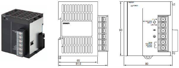 CJ1W-PA / PD 外觀尺寸 1 CJ1W-PA205R_Dim