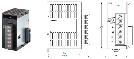 CJ1W-PA / PD 外觀尺寸 3 CJ1W-PA205C_Dim