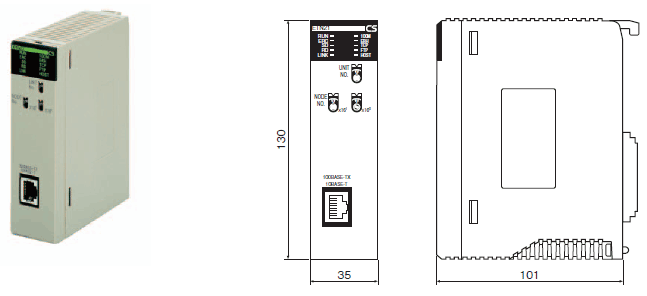 CS1W-ETN21 外觀尺寸 1 CS1W-ETN21_Dim