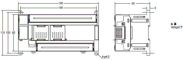 CP1L 外觀尺寸 5 