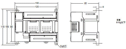 CP1L 外觀尺寸 7 