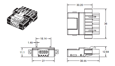 DCN4-[][]4D 外觀尺寸 1 