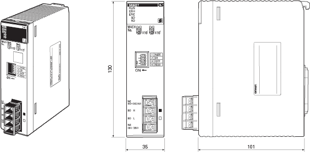 CS1W-SRM21 外觀尺寸 1 