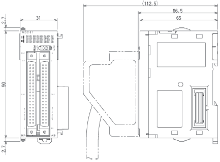 CJ1W-MD 外觀尺寸 5 