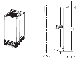 61F-GP-N[] 外觀尺寸 4 