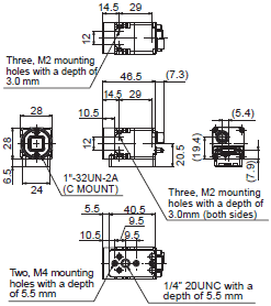 FJ Series (All-in-One Vision System) 外觀尺寸 24 