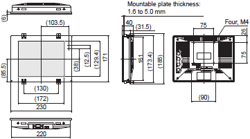 FJ Series (All-in-One Vision System) 外觀尺寸 43 