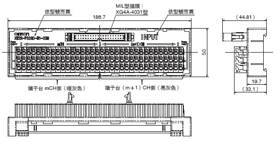 XW2R （PLC連接型） 外觀尺寸 36 