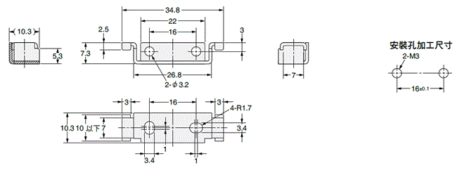E3NX-FA 外觀尺寸 14 