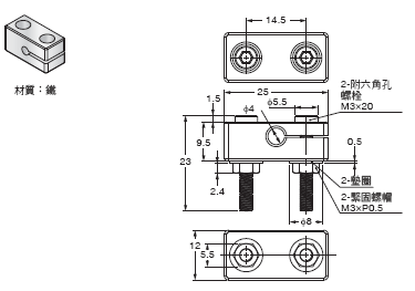 E2E(小徑型) 外觀尺寸 40 