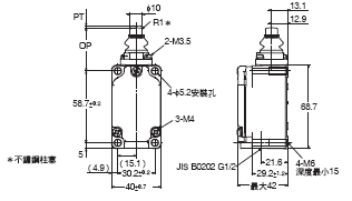 WL-N / WLG 外觀尺寸 18 