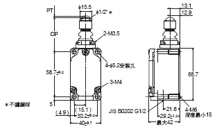 WL-N / WLG 外觀尺寸 22 