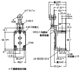 WL-N / WLG 外觀尺寸 54 