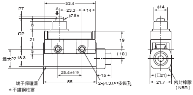 ZC-[]55 外觀尺寸 1 