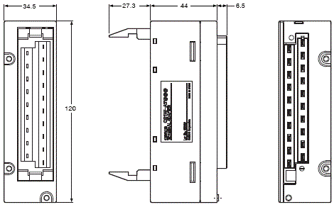 CS1W-AT2[][] 外觀尺寸 2 