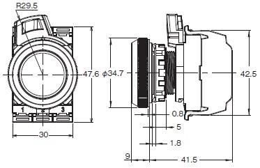 A30NN / A30NL 外觀尺寸 3 