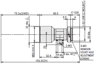 3Z4S-LE VS-TCH Series 外觀尺寸 2 