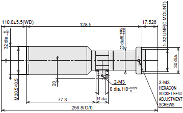 3Z4S-LE VS-TCH Series 外觀尺寸 4 