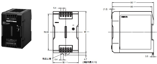 S8VK-S 外觀尺寸 2 