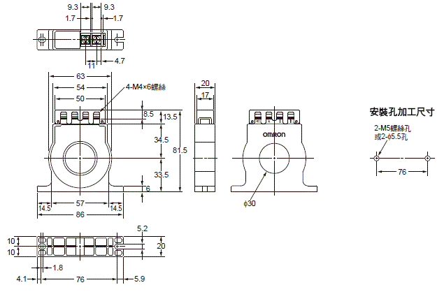 K8DT-AW 外觀尺寸 2 