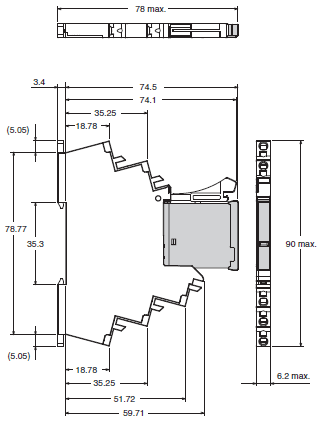 G2RV-SR 外觀尺寸 2 