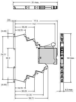 G2RV-SR 外觀尺寸 4 