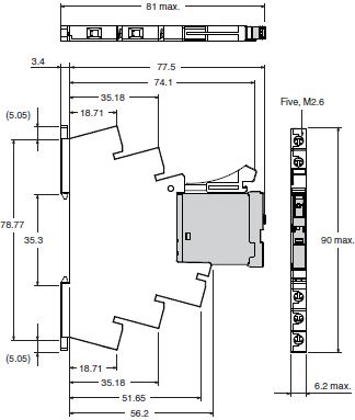 G2RV-SR 外觀尺寸 9 