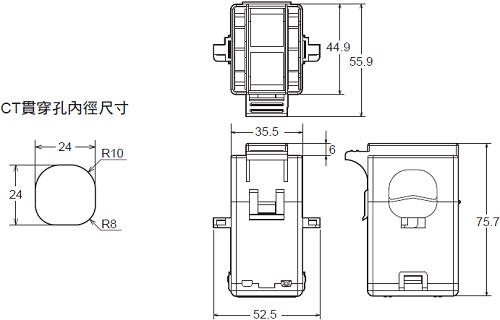 K6CM 外觀尺寸 8 