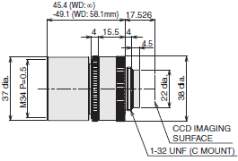 3Z4S-LE VS-MCH Series 外觀尺寸 2 