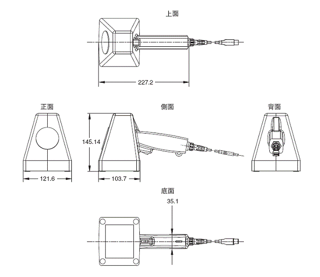 LVS-9580 系列 外觀尺寸 1 