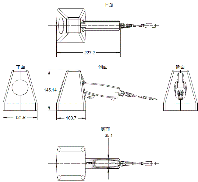 LVS-9585 系列 外觀尺寸 1 