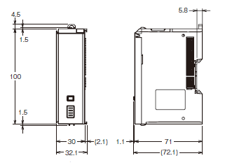 NX-CSG 外觀尺寸 4 