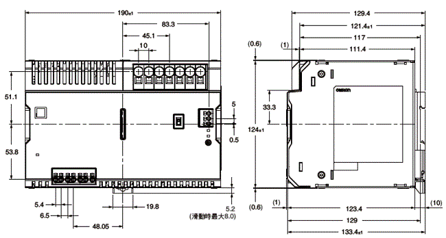 S8VK-WA 外觀尺寸 4 