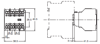 J7KC Series 外觀尺寸 5 