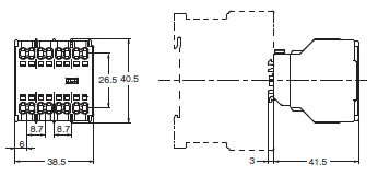 J7KCA Series 外觀尺寸 4 