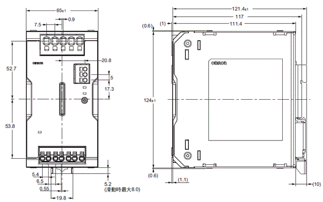 S8VK-WB 外觀尺寸 2 