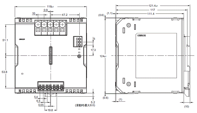 S8VK-WB 外觀尺寸 3 