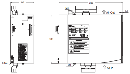 CK3A-G305L / -G310L / -G320L 外觀尺寸 2 