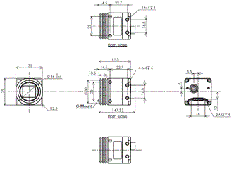 STC Series (SWIR Camera) 外觀尺寸 5 