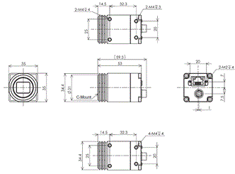 STC Series (SWIR Camera) 外觀尺寸 6 
