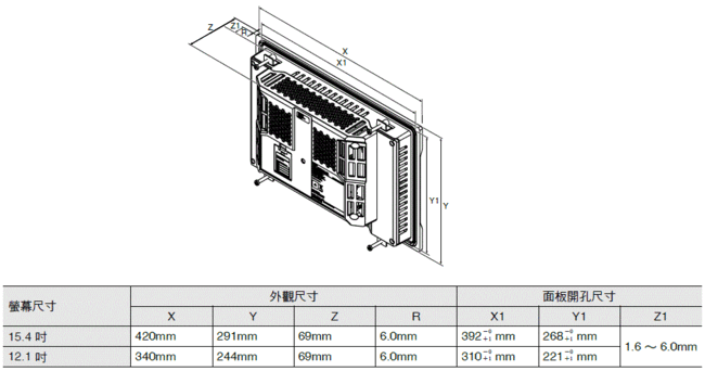 FHV7-AI Series 外觀尺寸 13 