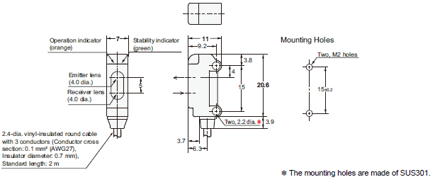 E3T-[]-UL 外觀尺寸 9 