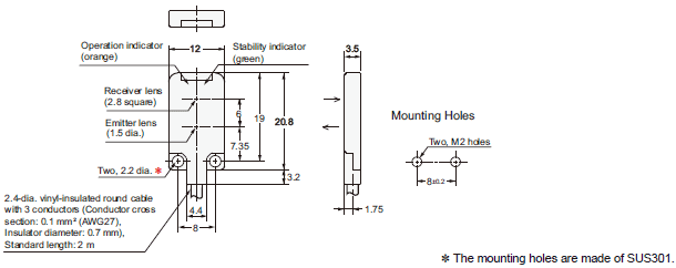 E3T-[]-UL 外觀尺寸 10 