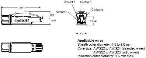 XS5[]-T 外觀尺寸 12 