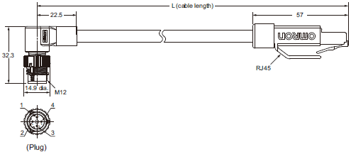 XS5[]-T 外觀尺寸 8 