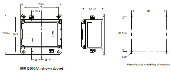 S8NR-S / S8R-BB 外觀尺寸 10 