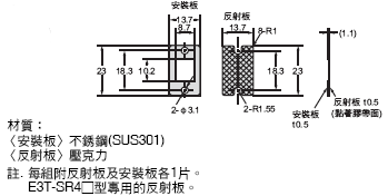 E39-L / -S / -R 外觀尺寸 58 