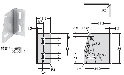 E39-L / -S / -R 外觀尺寸 8 